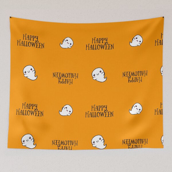 Item preview, Happy Halloween chibi ghosts kawaii - halloween 2021 designed and sold by NerdyChibi.