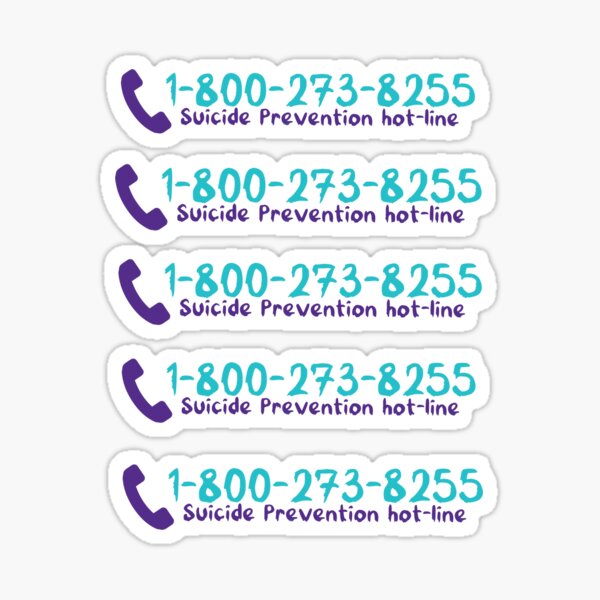 Suicide prevention hotline  Sticker