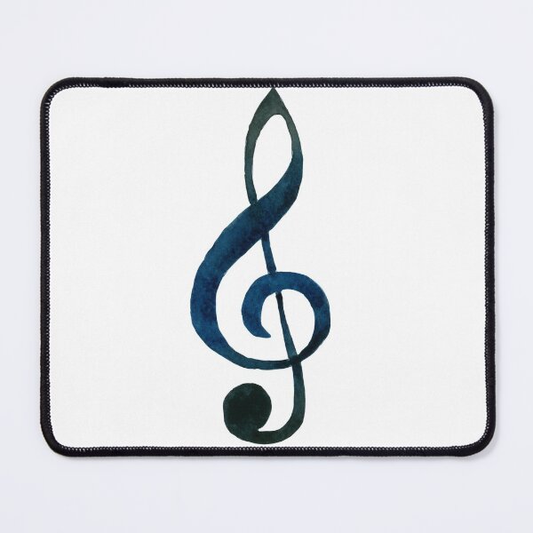 Item preview, Watercolor Treble Clef, Dark Blue designed and sold by LadyKatieP.