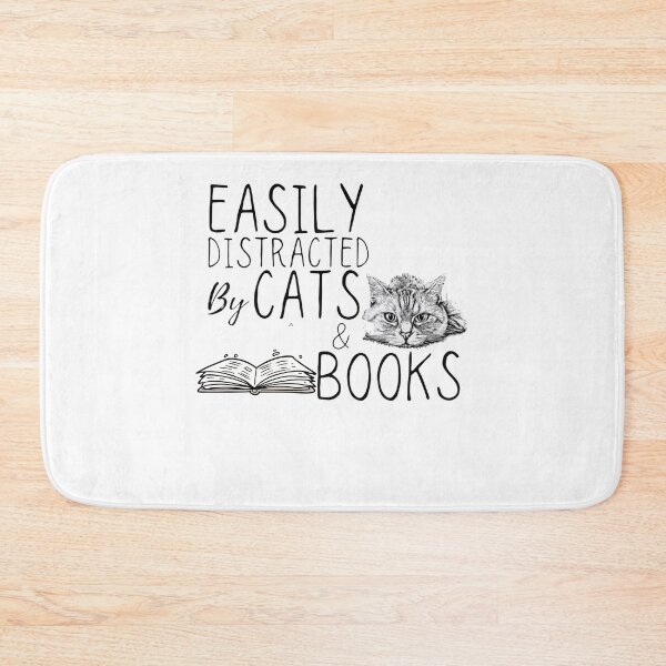 Item preview, Funny Cat Tshirt Easily distracted by cats and books Cat T-Shirt designed and sold by spolayastore.