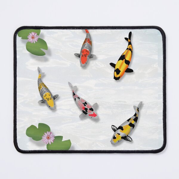 Item preview, Koi Fish Zen Pond with water background designed and sold by RichDesignPro.