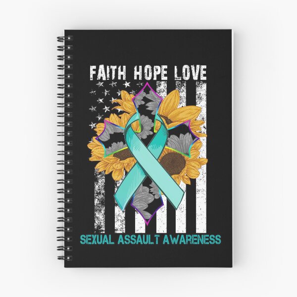 Item preview, Sunflower Faith Hope Love Cross and Flag Sexual Assault Awareness designed and sold by largellie.