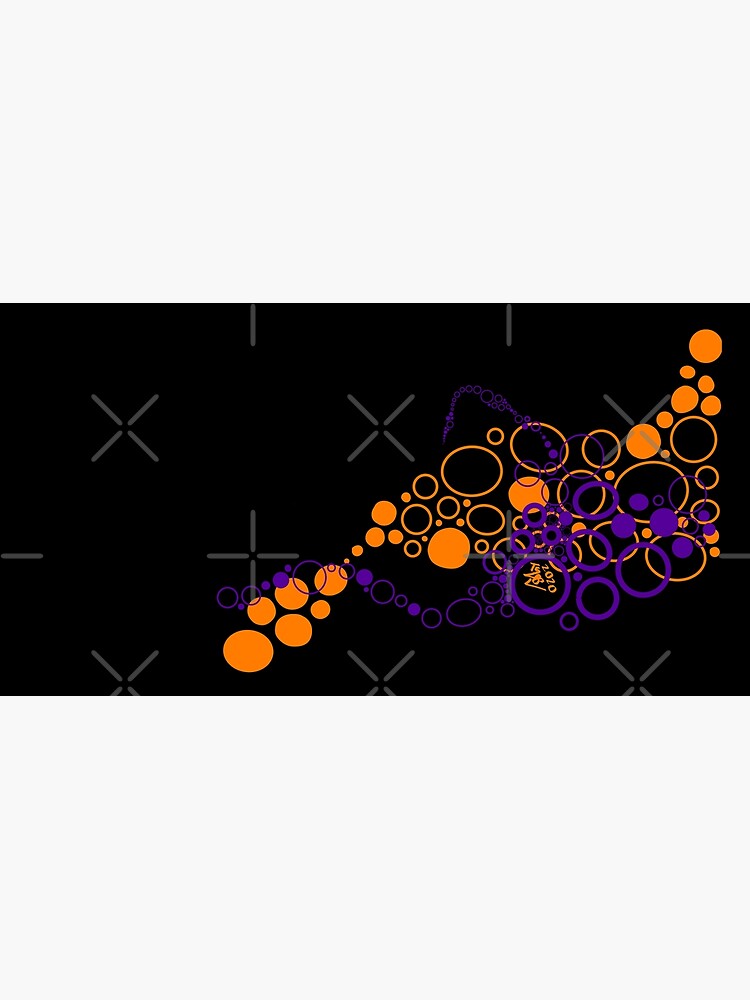 Orange & Purple circles Abstract  by that5280lady