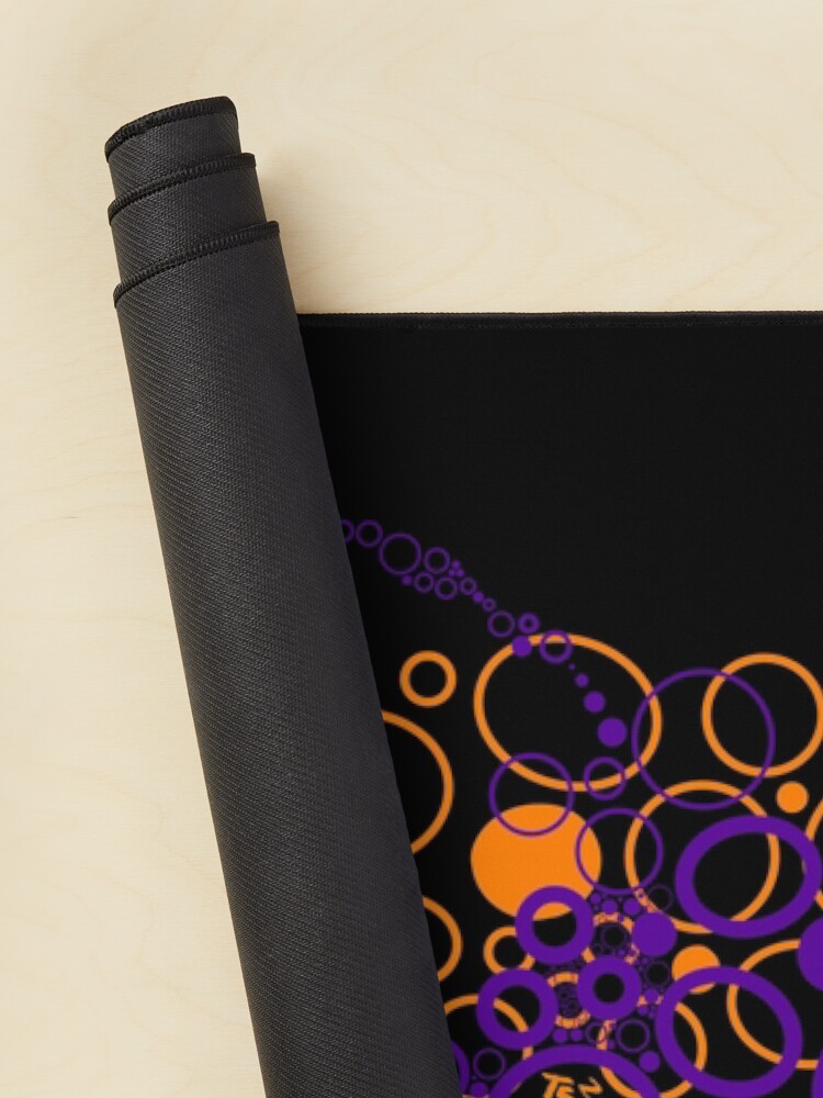 Alternate view of Orange & Purple circles Abstract Mouse Pad