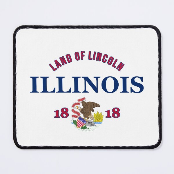 Item preview, Illinois Pride Flag Native Home Land of Lincoln designed and sold by The Junto Shop.