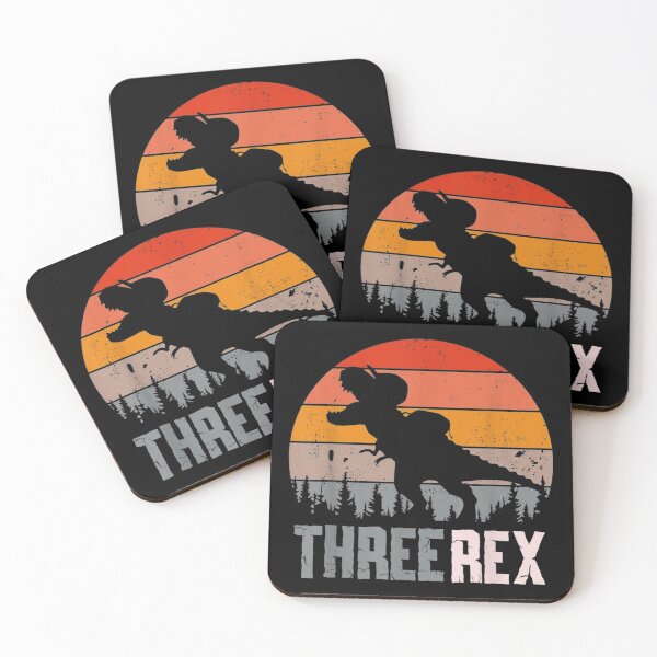 Item preview, Three Rex 3rd Birthday Boy T Rex Dinousar 3 Years Old Kids T-Shirt designed and sold by spolayastore.