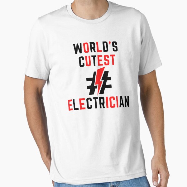 Item preview, World's Cutest Electrician funny T-shirt men gift women gift designed and sold by InnovantDesigns.