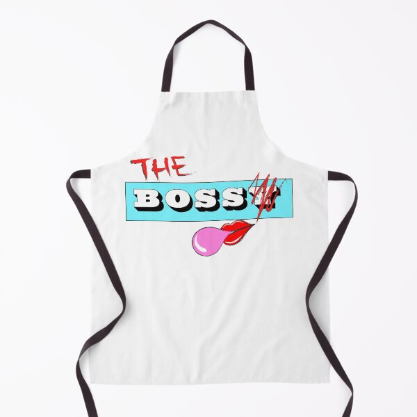 Item preview, The Bossy Boss (With Lips, Blue Banner, White Background) designed and sold by SaraMargolis.