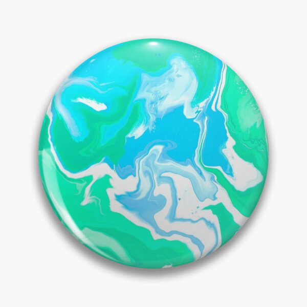 Item preview, Aqua and green marbled paint - groovy pattern ocean colors designed and sold by thephoenixsoul.