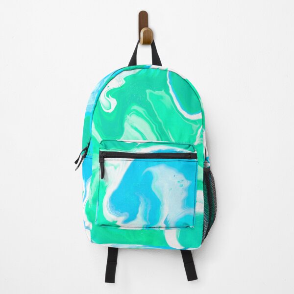 Item preview, Aqua and green marbled paint - groovy pattern ocean colors designed and sold by thephoenixsoul.
