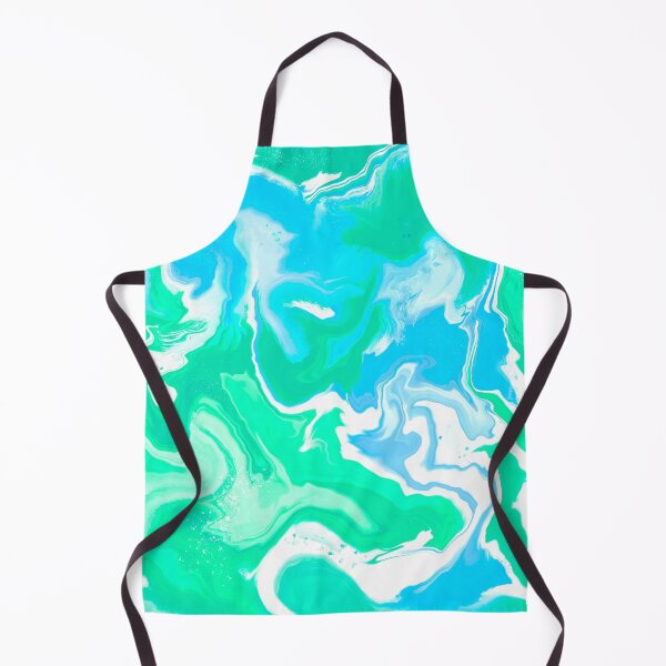 Item preview, Aqua and green marbled paint - groovy pattern ocean colors designed and sold by thephoenixsoul.