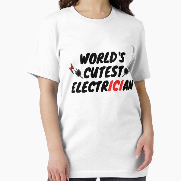 Item preview, World's Cutest Electrician funny T-shirt men gift women gift designed and sold by InnovantDesigns.