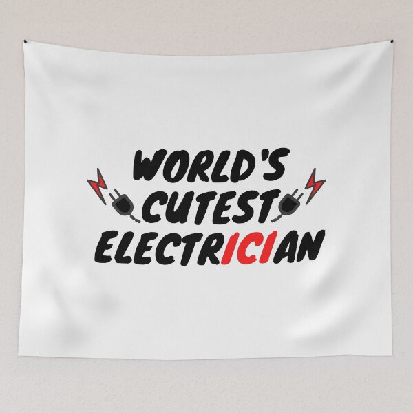 Item preview, World's Cutest Electrician funny T-shirt men gift women gift designed and sold by InnovantDesigns.