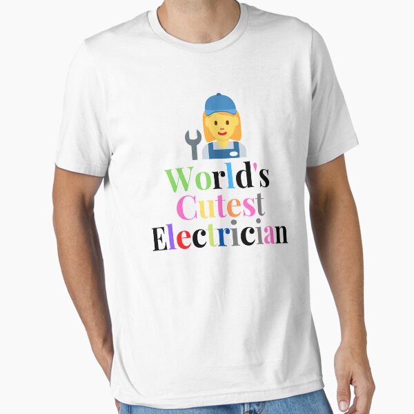 Item preview, World's Cutest Electrician funny T-shirt men gift women gift designed and sold by InnovantDesigns.