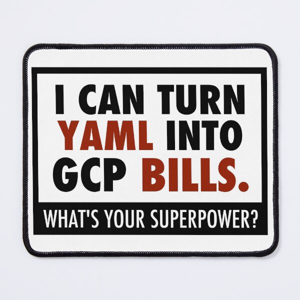 Item preview, I can turn YAML into GCP bills designed and sold by unixorn.