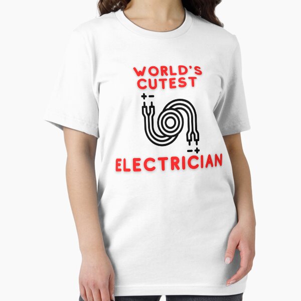 Item preview, World's Cutest Electrician funny T-shirt men gift women gift designed and sold by InnovantDesigns.