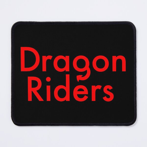 Item preview, Flat Fire Engine Red Dragon Riders Text Design designed and sold by LuckDragonGifts.