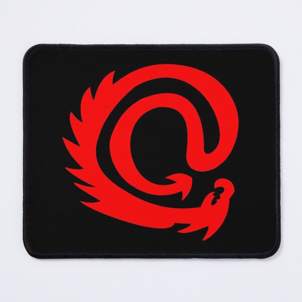Item preview, Fiery Flaming Hot Warm Flat Fire Engine Red @ At Sign Symbol Cyber Dragon Design designed and sold by LuckDragonGifts.