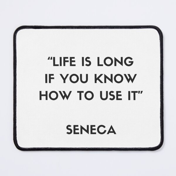 Item preview, Stoic Philosophy Quote - Seneca - Life is long if you know how to use it designed and sold by Inspirationmotivation.
