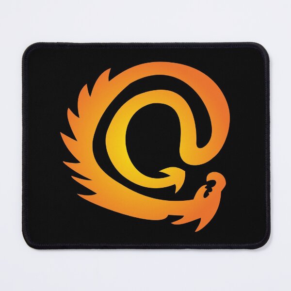 Item preview, Funky Orange Vignette @ At Sign Symbol Cyber Dragon Design designed and sold by LuckDragonGifts.