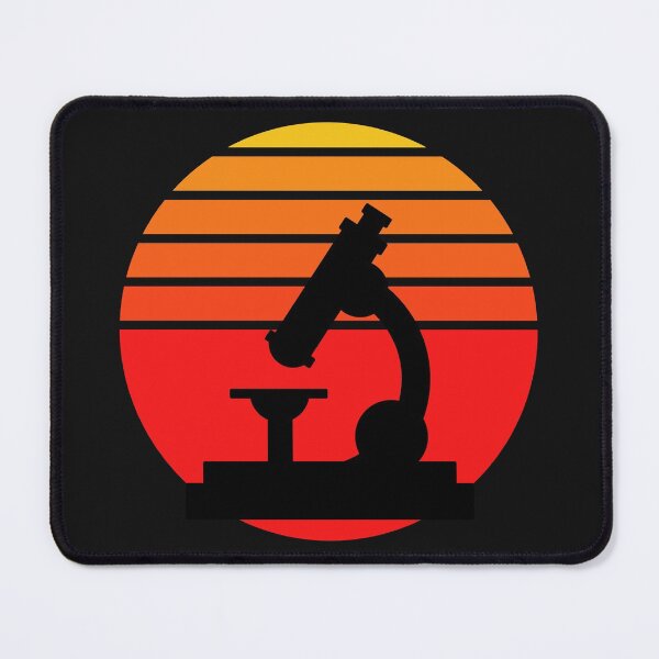 Item preview, RED ORANGE COLORS RETRO SUNSET MICROSCOPE SCIENCE designed and sold by Hippiesole.
