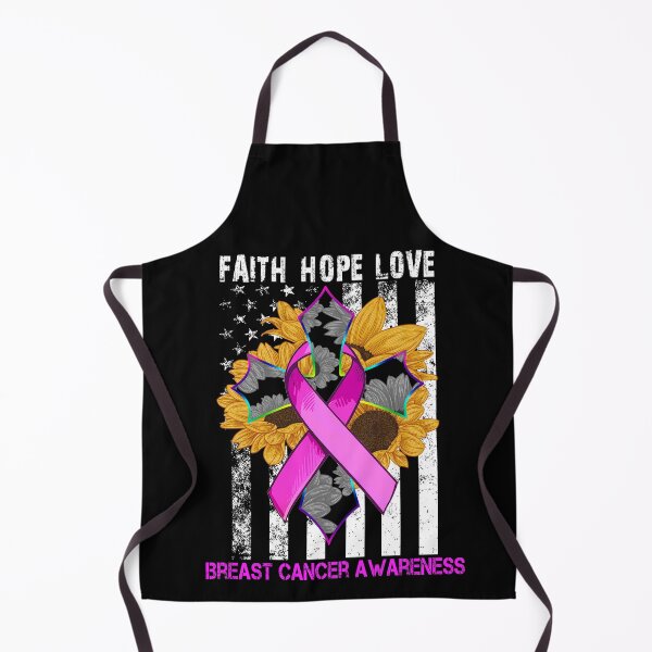 Item preview, Sunflower Faith Hope Love Cross and Flag Breast Cancer Awareness designed and sold by largellie.