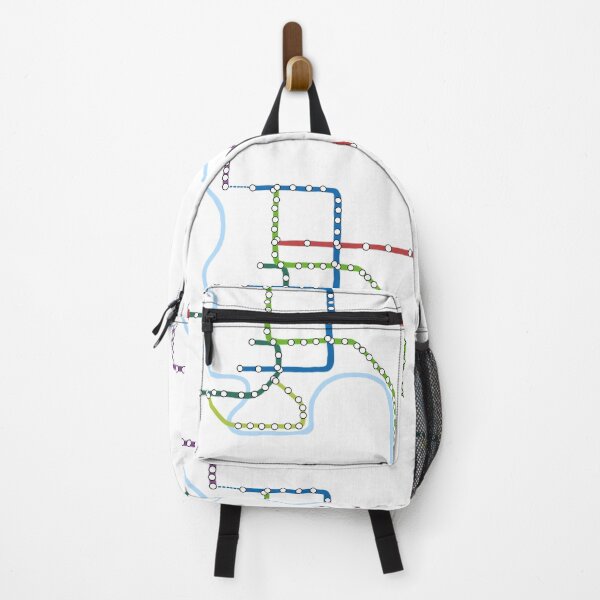 Item preview, Bangkok Thailand MRTA BTS Railway Map - No Labels designed and sold by LaynsLeaf.