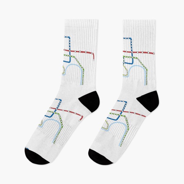 Item preview, Bangkok Thailand MRTA BTS Railway Map - No Labels designed and sold by LaynsLeaf.