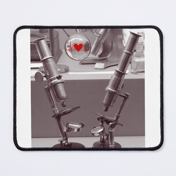 Item preview, ANTIQUE MICROSCOPES WITH HEARTBEAT SCIENCE SCIENTIST  designed and sold by Hippiesole.