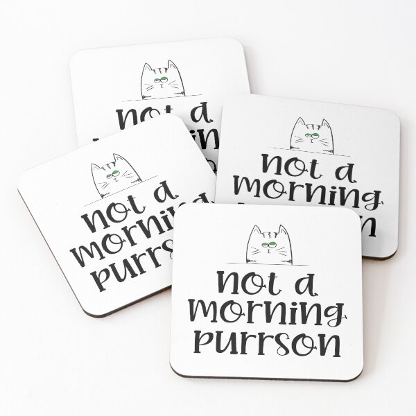 Item preview, Not A Morning Purrson designed and sold by Martini-Four.