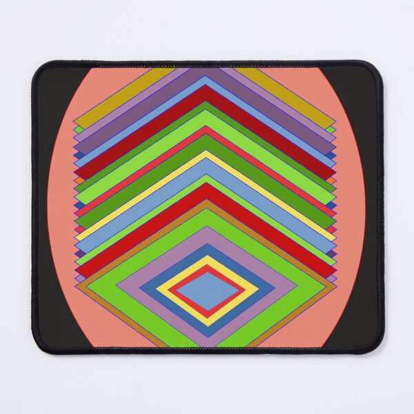 Item preview, Multi-color Diamond Layered Shape on a Salmon Background designed and sold by ThisNThatImages.