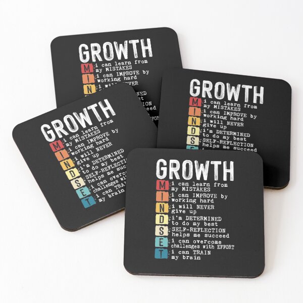 Item preview, Growth Mindset Definition Positive Motivational Quote Saying designed and sold by Dressed For  Duty.