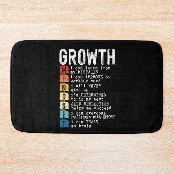 Item preview, Growth Mindset Definition Positive Motivational Quote Saying designed and sold by Dressed For  Duty.