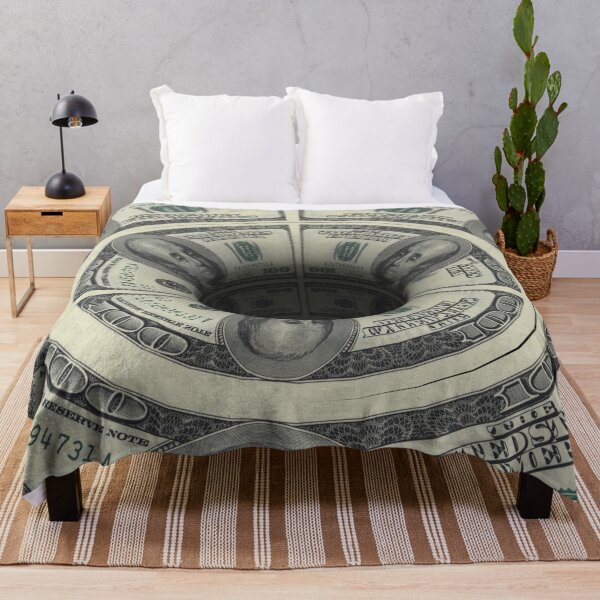 Item preview, Optical Illusion Hole Green Fiat Dollar Wall Street 100 Bill Money (Cash Green/Black) designed and sold by hyproinc.