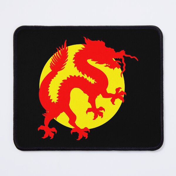 Item preview, Red Chinese Luck Dragon Standing In Front of The Golden Yellow Sun Design, Symbol of Good Fortune, Wealth and Prosperity, Custom Designed By The Digital Artist and Graphic Designer Chris McCabe designed and sold by LuckDragonGifts.