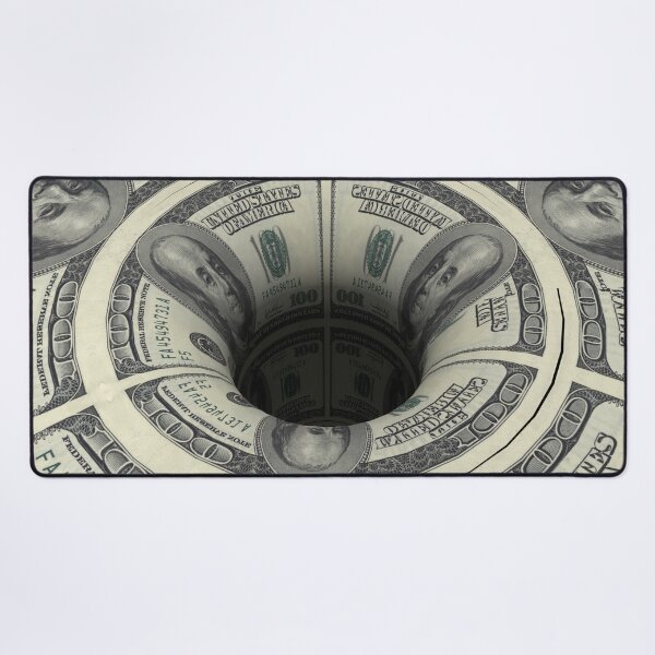 Item preview, Optical Illusion Hole Green Fiat Dollar Wall Street 100 Bill Money (Cash Green/Black) designed and sold by hyproinc.