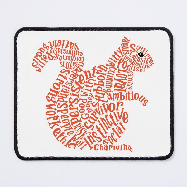 Item preview, Orange Red Squirrel Spirit Animal designed and sold by kjeppson.