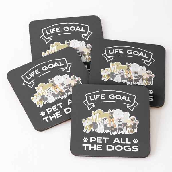 Item preview, Life Goal: Pet All the Dogs! designed and sold by MeowsAndMakes.