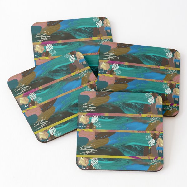 Item preview, Acrylic Stripped Collage Patterned designed and sold by Designs By YL.