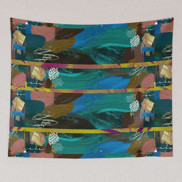 Item preview, Acrylic Stripped Collage Patterned designed and sold by Designs By YL.