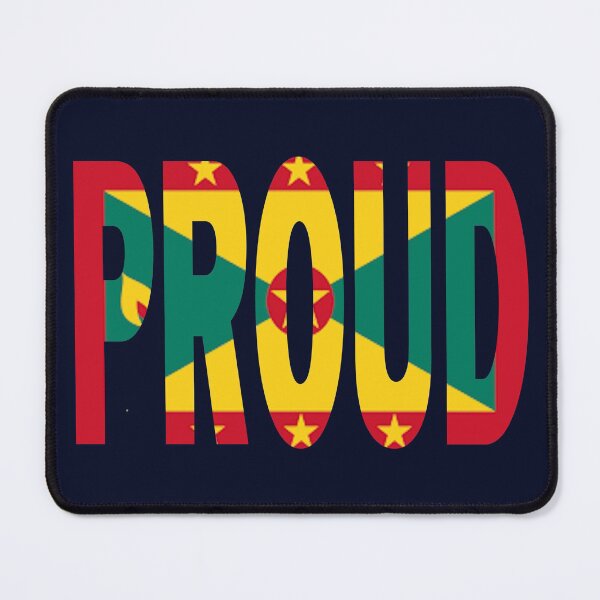 Item preview, Grenada Flag in The Words PROUD - Grenadian - Soca Mode designed and sold by Soca-Mode.