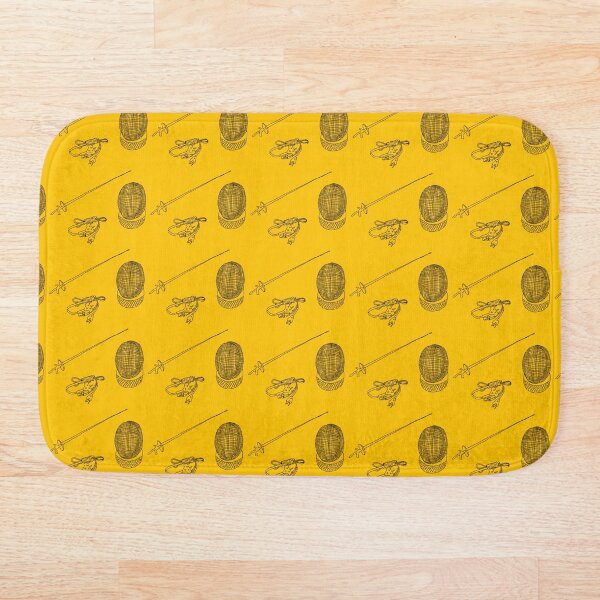 Item preview, Fencing foil, mask and bodywire pattern in Yellow designed and sold by Kat Iti.