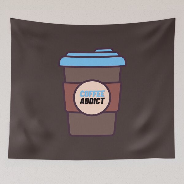 Item preview, Coffee Addict Disposable Blue and Brown Paper Cup  designed and sold by BeeZBeez.