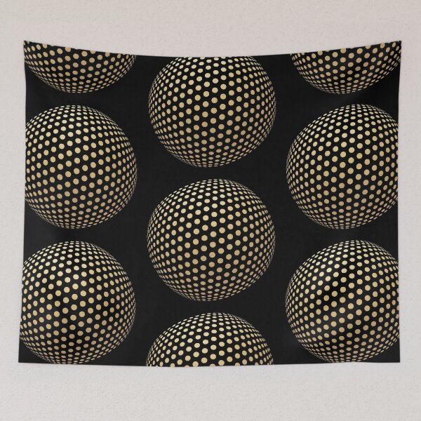 Item preview, Gold dots on black designed and sold by Vin  Zzep.