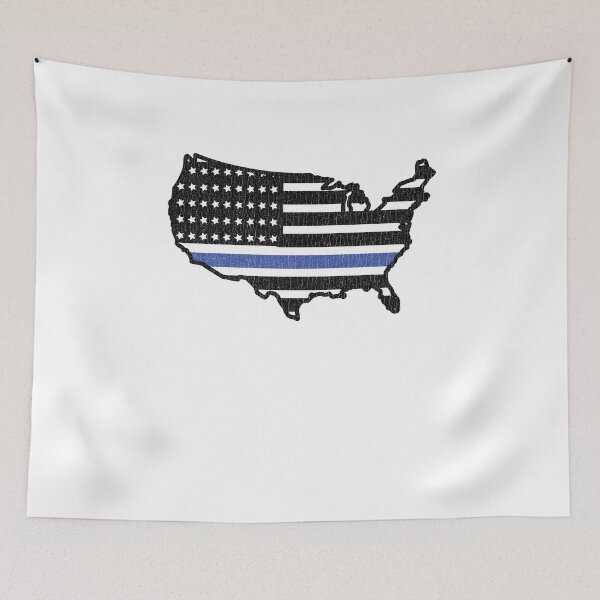 Item preview, Back the Blue | Vintage Police Support American Flag designed and sold by ETIndustries.
