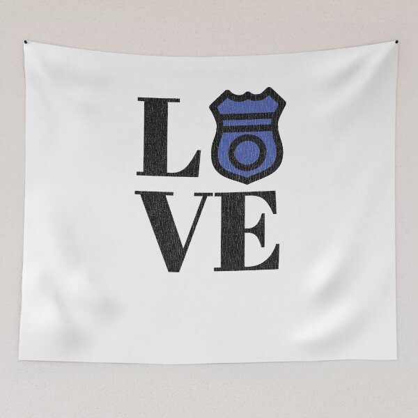Item preview, Back the Blue | Vintage Police Badge Support Love designed and sold by ETIndustries.