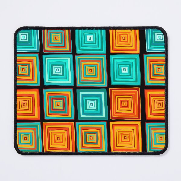 Item preview, Hand drawn pattern with colorful funny squares designed and sold by kira-culufin.