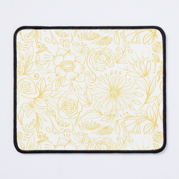 Aperçu de l'œuvre Motif de fleurs et de feuilles jaunes créée et vendue par Olga Lashko.