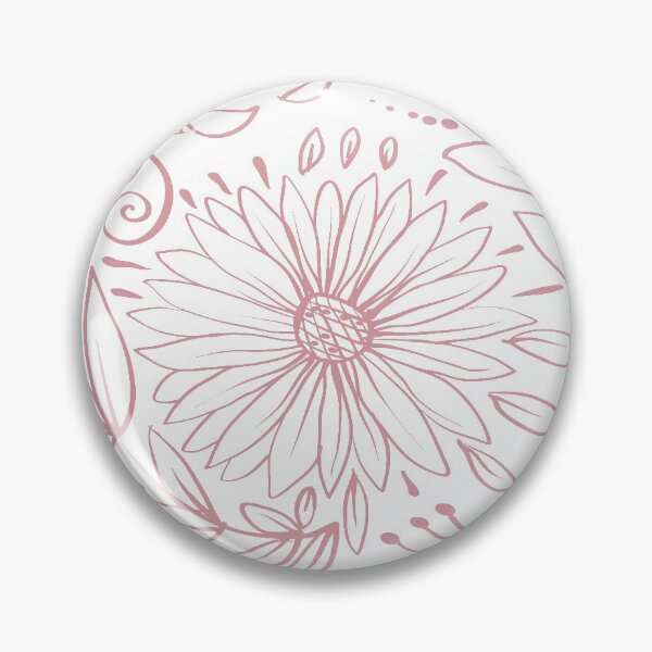 Item preview, Pink flowers and leaves pattern designed and sold by Olga Lashko.