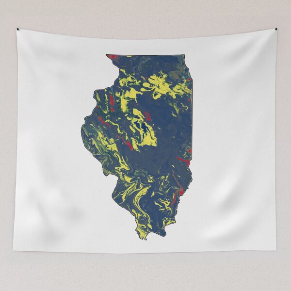 Item preview, Abstract Illinois State designed and sold by doodle-mittens.
